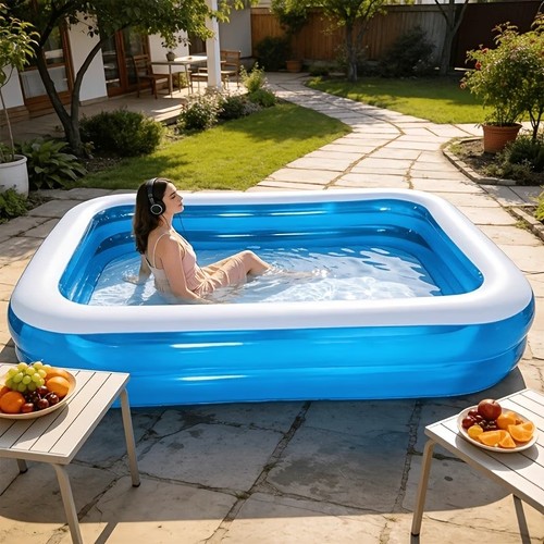 Large family swimming pool - family,