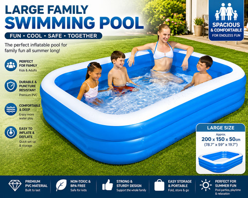 Large inflatable paddling - inflatable,